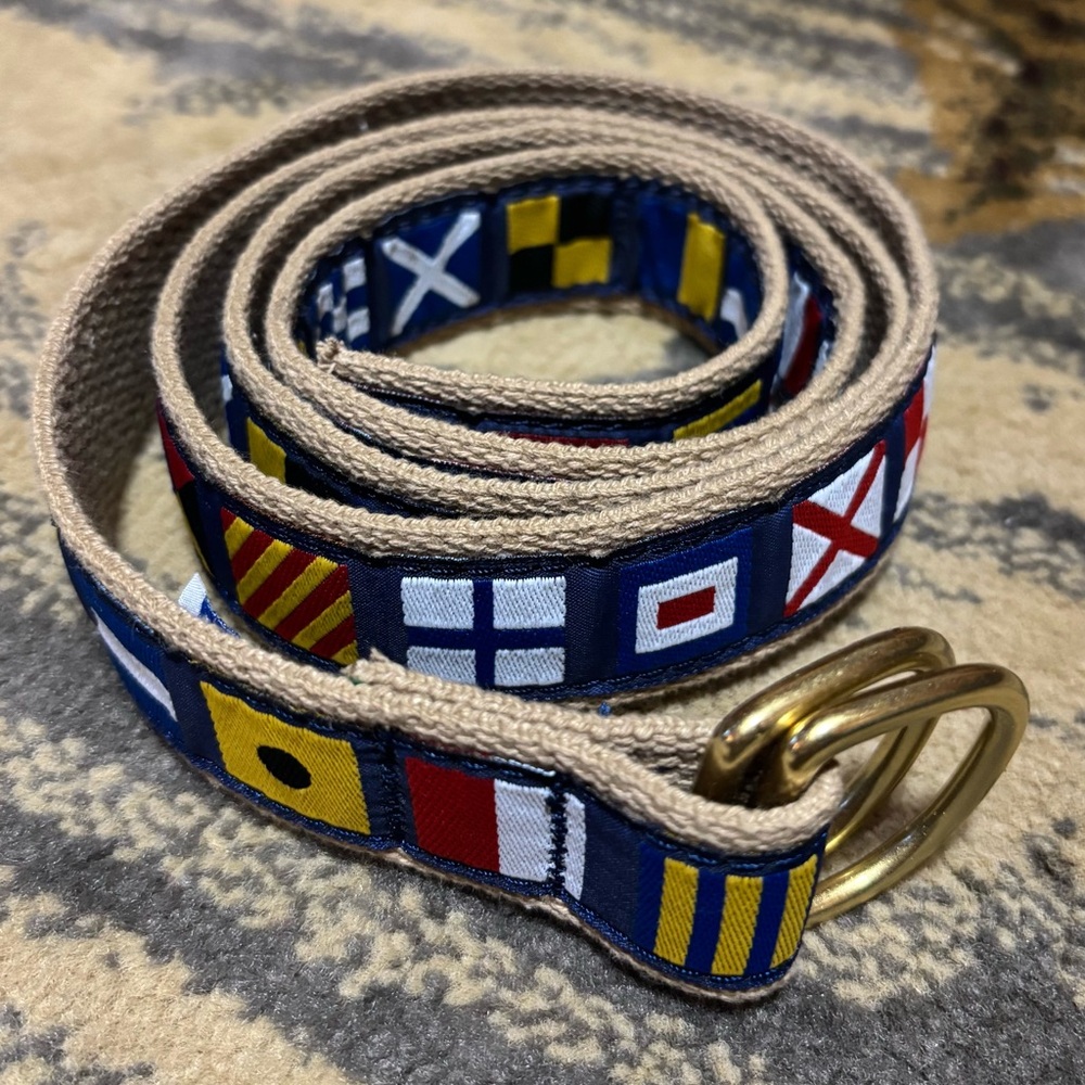Preston Nautical Flag Belt Made in U.S.A.